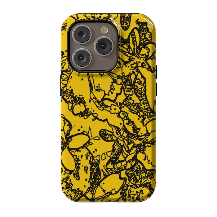 iPhone 14 Pro StrongFit Yellow Bumble by Zala Farah