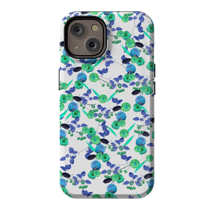 iPhone 14 StrongFit Fruity Floral (Green) by Zala Farah