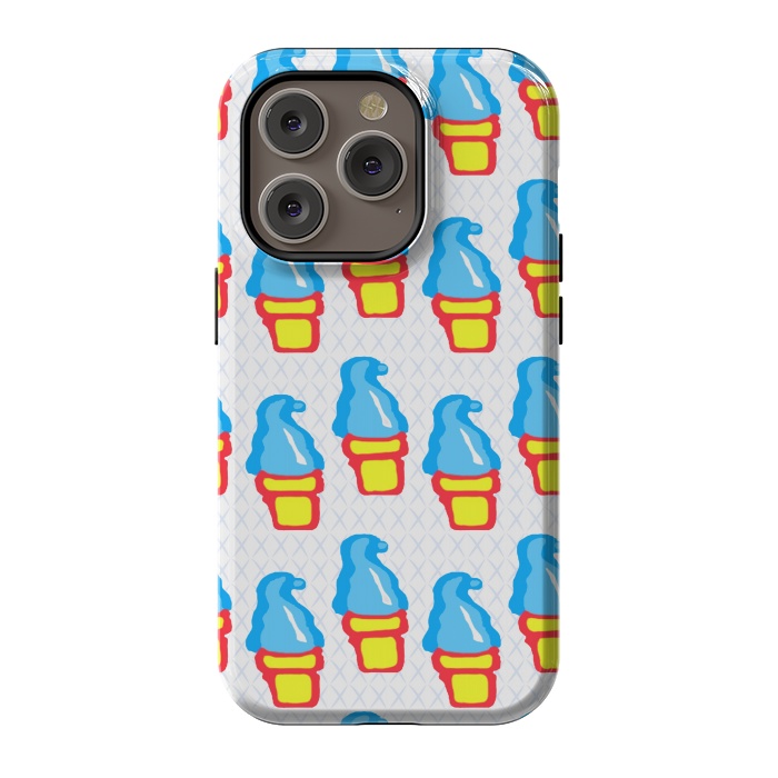 iPhone 14 Pro StrongFit We All Scream for Ice Cream by Bettie * Blue