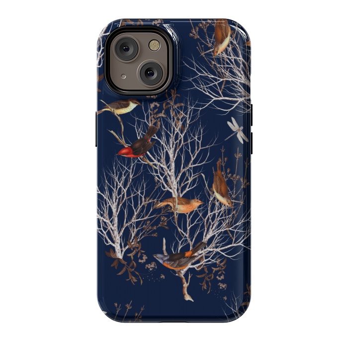 iPhone 14 StrongFit Bird Garden by Burcu Korkmazyurek