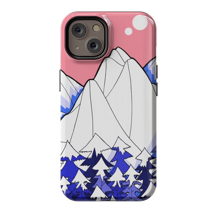 iPhone 14 StrongFit The deep blue forests of the mountains by Steve Wade (Swade)