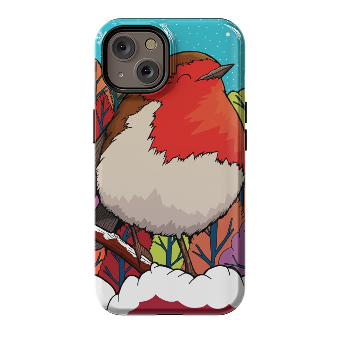 iPhone 14 StrongFit The Big Red Robin by Steve Wade (Swade)