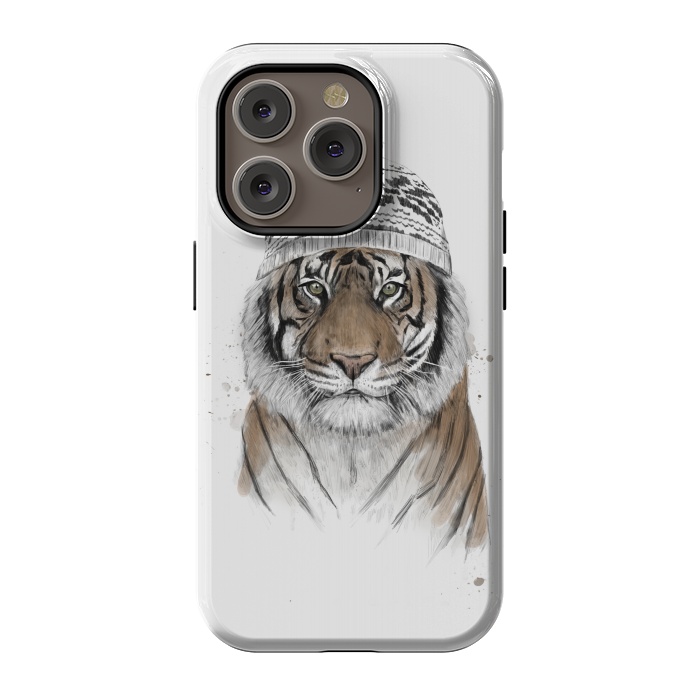 iPhone 14 Pro StrongFit Siberian tiger by Balazs Solti