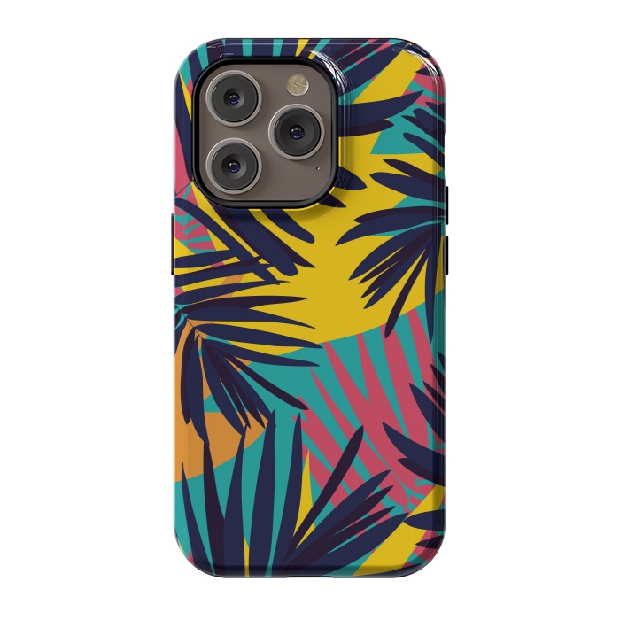 iPhone 14 Pro StrongFit Tropical Jungle by Zoe Charlotte