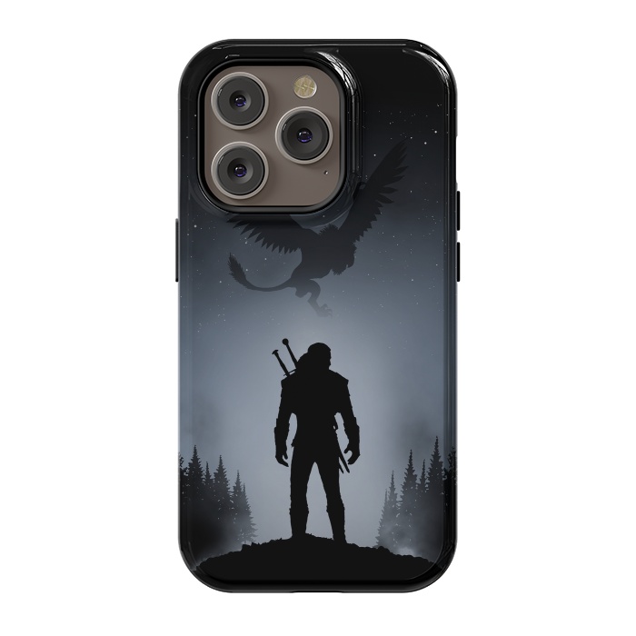 iPhone 14 Pro StrongFit White Wolf by Denis Orio Ibañez