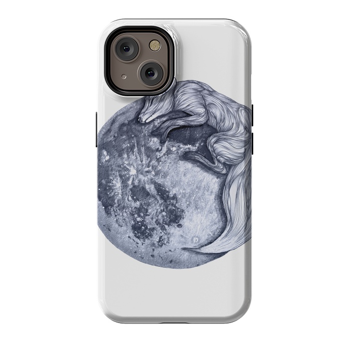 iPhone 14 StrongFit Fox and Moon by ECMazur 