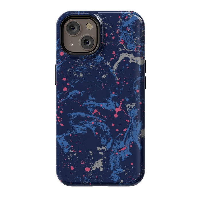 iPhone 14 StrongFit Marble Blue by Susanna Nousiainen
