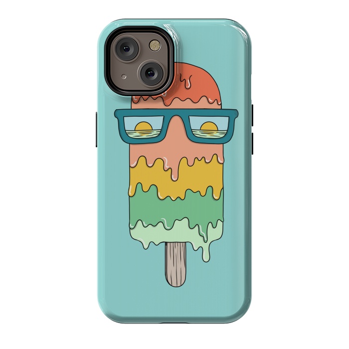 iPhone 14 StrongFit Hot Ice Cream Green by Coffee Man
