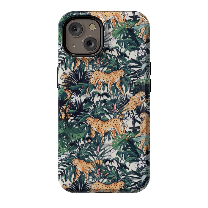 iPhone 14 StrongFit Cheetah in the wild jungle  by Mmartabc