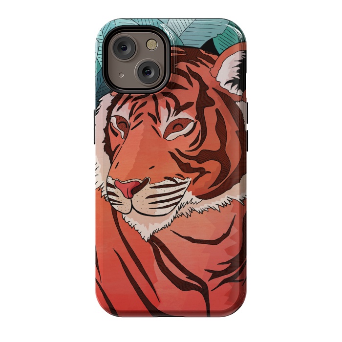 iPhone 14 StrongFit Tiger in the jungle  by Steve Wade (Swade)