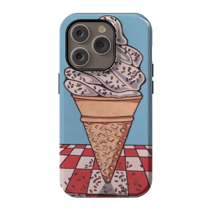 iPhone 14 Pro StrongFit Ice Cream by Varo Lojo