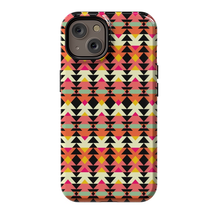 iPhone 14 StrongFit Aztec Geometrical Pattern by Dhruv Narelia