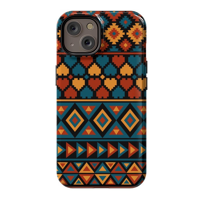iPhone 14 StrongFit aztec traditional pattern by Dhruv Narelia