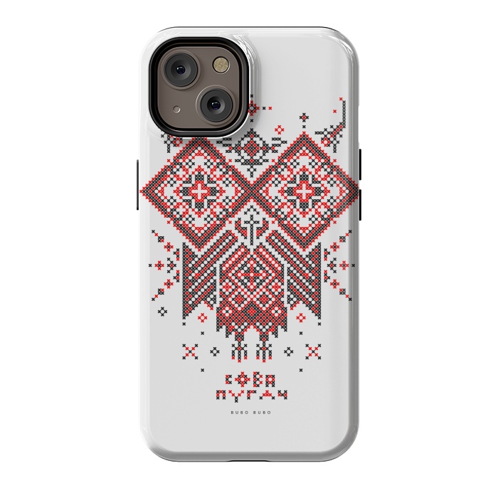 iPhone 14 StrongFit Owl Bubo Bubo Ornament by Sitchko