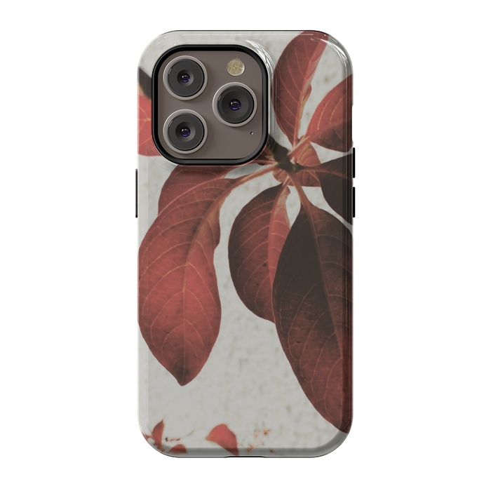 iPhone 14 Pro StrongFit red flower by MALLIKA