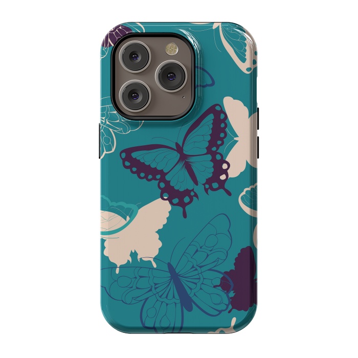iPhone 14 Pro StrongFit Butterfly Garden 003 by Jelena Obradovic