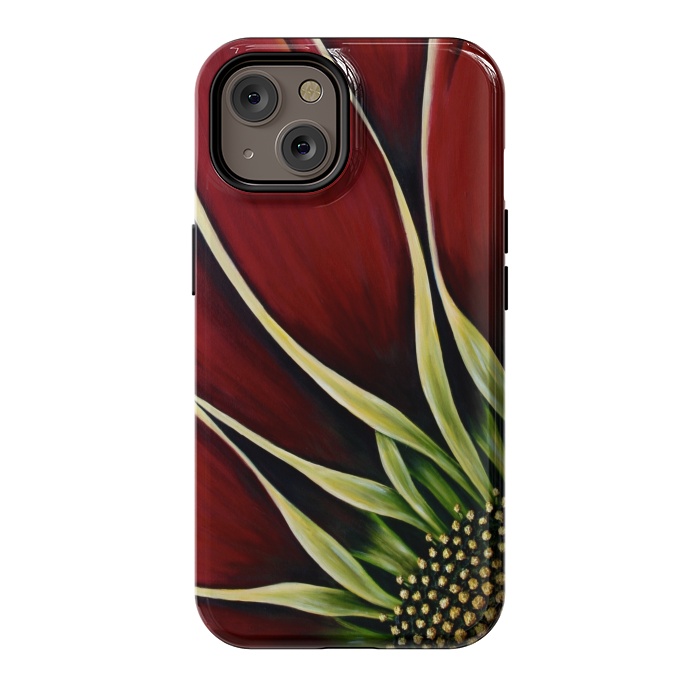 iPhone 14 StrongFit Red Gazania II by Denise Cassidy Wood