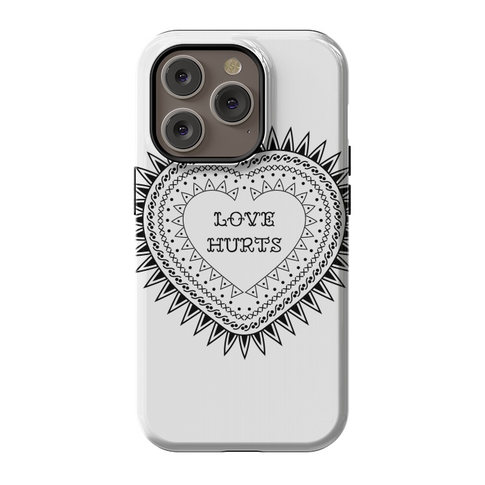 iPhone 14 Pro StrongFit Love hurts by Laura Nagel