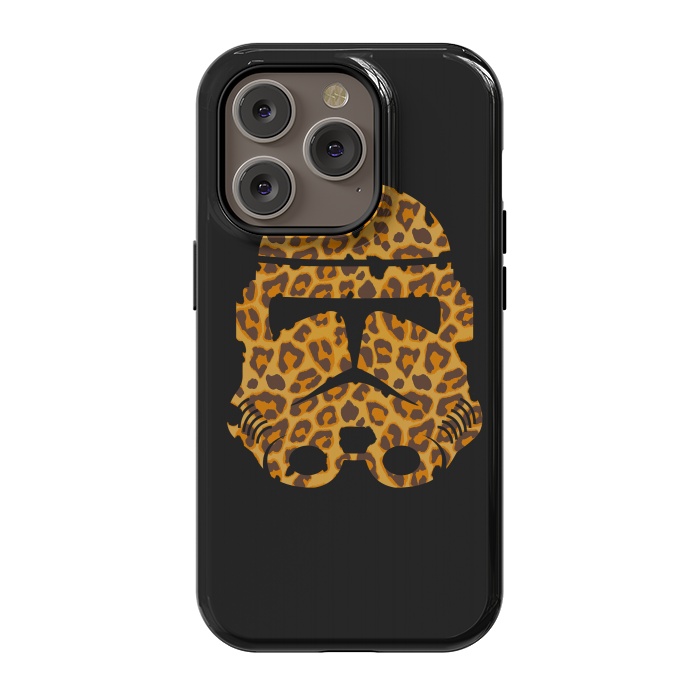 iPhone 14 Pro StrongFit Leopard StormTrooper by Sitchko