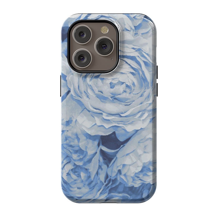 iPhone 14 Pro StrongFit Blue roses by Julia Grifol