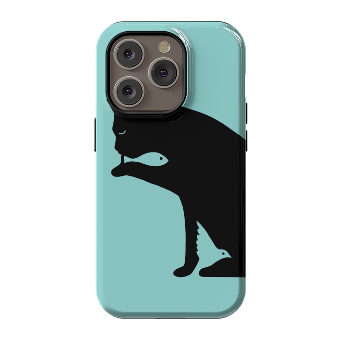 iPhone 14 Pro StrongFit Cat and food by Coffee Man