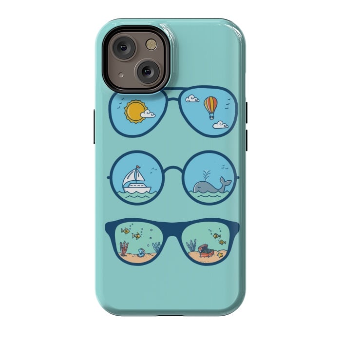 iPhone 14 StrongFit Sunglasses Landscape by Coffee Man