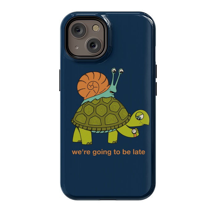 iPhone 14 StrongFit Turtle and Snail by Coffee Man