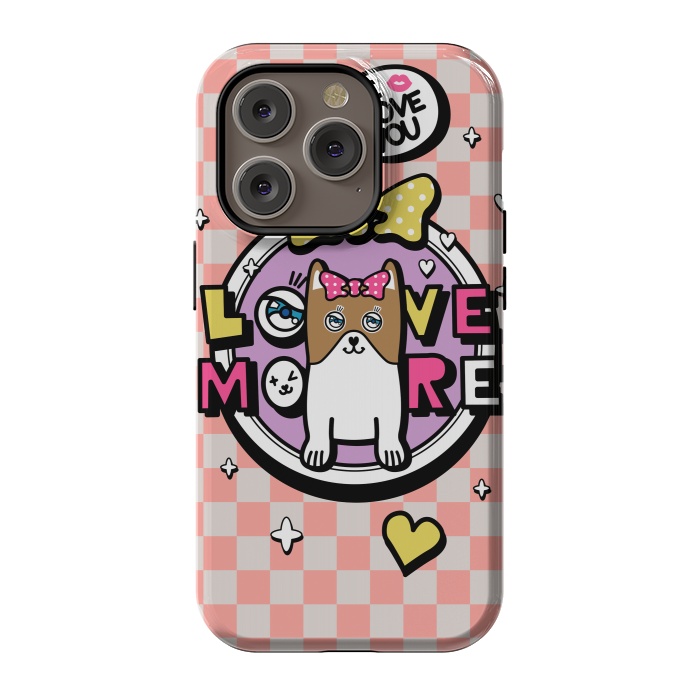 iPhone 14 Pro StrongFit CUTIE DOG by Michael Cheung