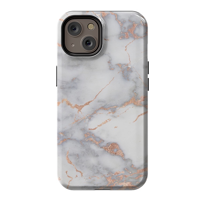 iPhone 14 StrongFit Rose Gold and Marble by  Utart