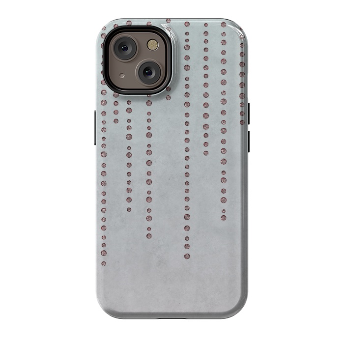 iPhone 14 StrongFit Soft Pink Rhinestone Embellishment by Andrea Haase