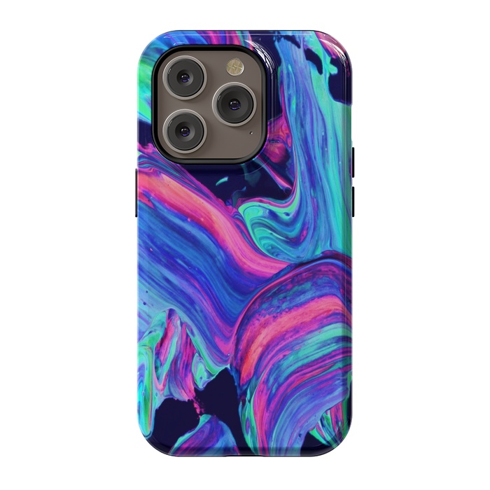 iPhone 14 Pro StrongFit Neon abstract #charm by ''CVogiatzi.