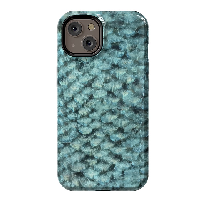iPhone 14 StrongFit Shimmering Fish Scale  by Andrea Haase