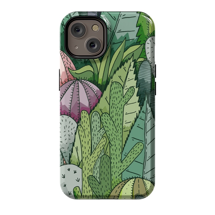 iPhone 14 StrongFit Cactus Garden by Steve Wade (Swade)