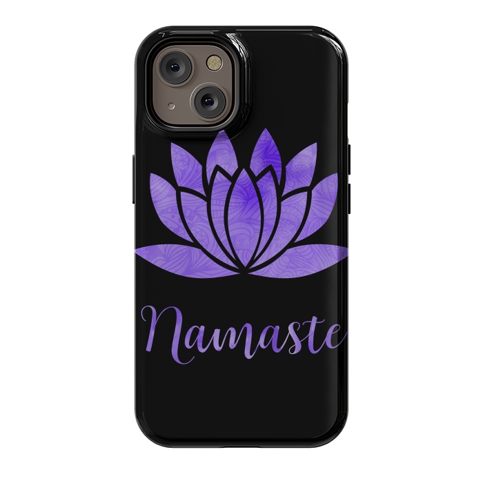 iPhone 14 StrongFit Namaste Lotus Flower by Andrea Haase