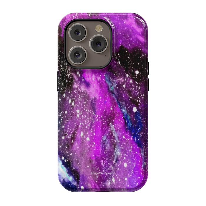iPhone 14 Pro StrongFit Ultraviolet Galaxy by Gringoface Designs