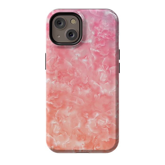 iPhone 14 StrongFit Pink Mother of Pearl Pattern by  Utart