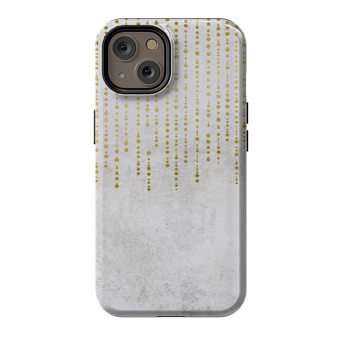iPhone 14 StrongFit Golden Rhinestone Embellishment by Andrea Haase
