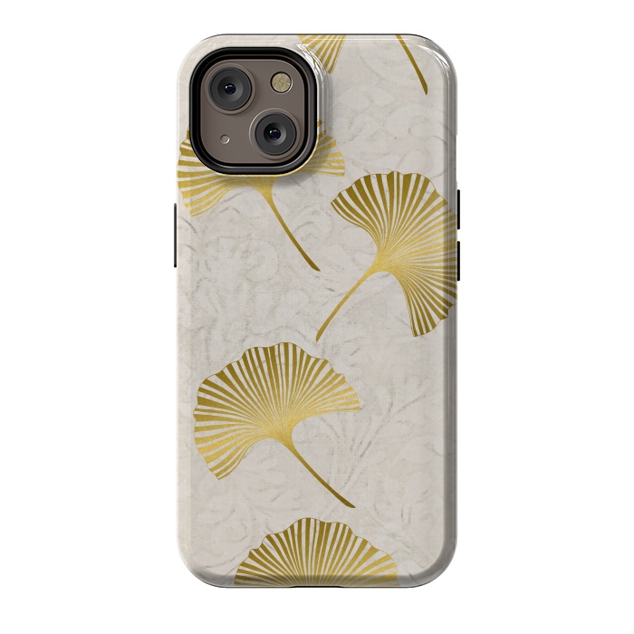 iPhone 14 StrongFit Golden Gingko Leaves by Andrea Haase