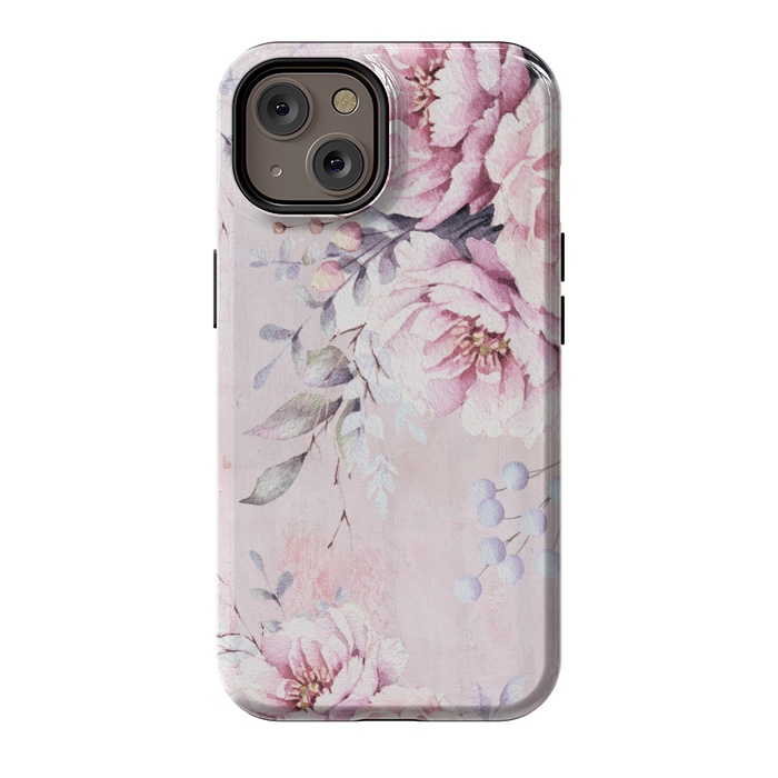 iPhone 14 StrongFit Vintage roses and Peonies by  Utart