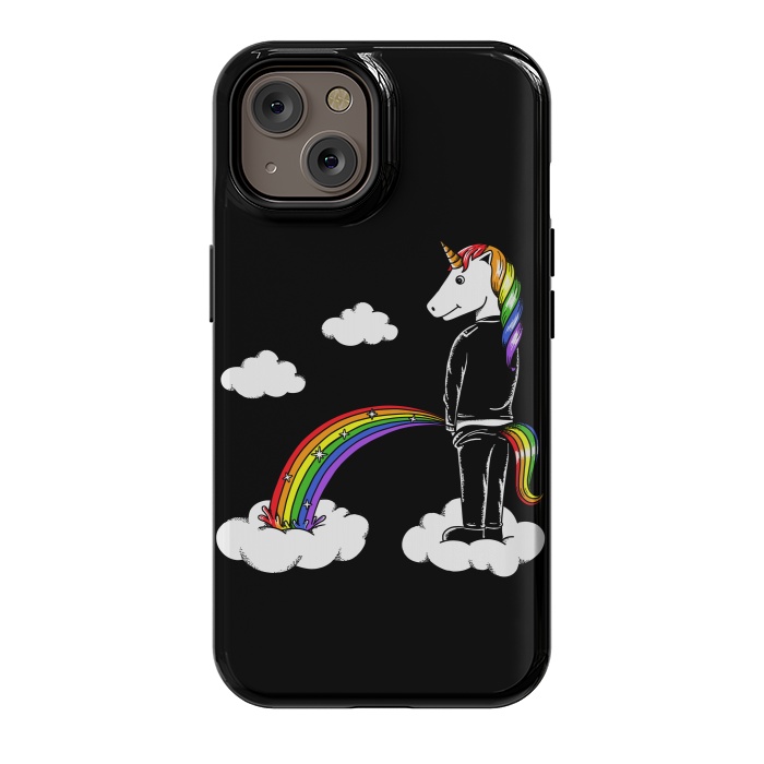 iPhone 14 StrongFit Unicorn Rainbow by Coffee Man