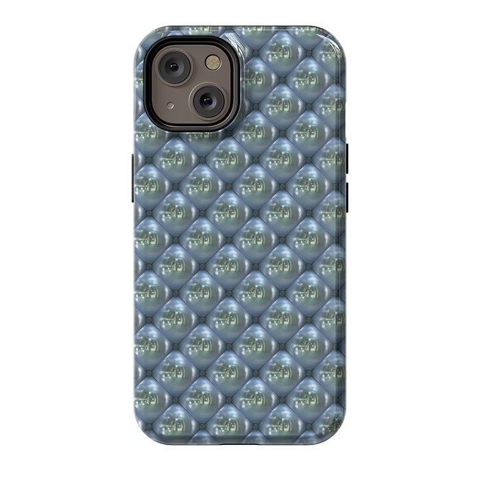 iPhone 14 StrongFit Blue Shimmering Pearls by Andrea Haase