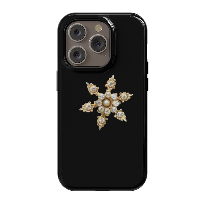 iPhone 14 Pro StrongFit Golden Piece Of Jewelry by Andrea Haase