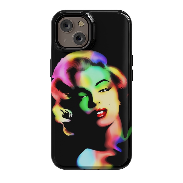 iPhone 14 StrongFit Marilyn Monroe Rainbow Colors  by BluedarkArt