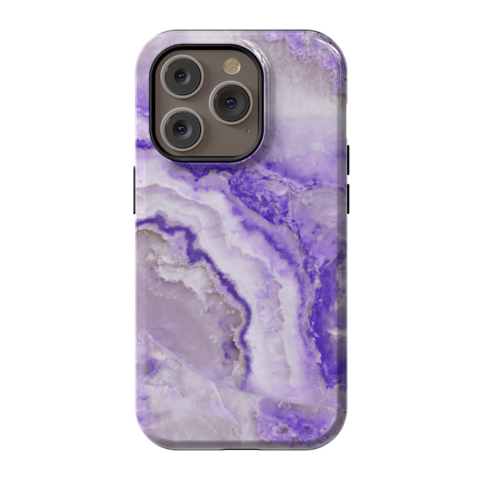iPhone 14 Pro StrongFit Ultra Violet Veined Marble by  Utart