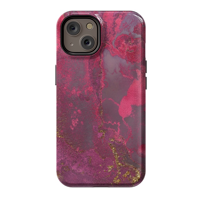 iPhone 14 StrongFit Pink Gold Marble by  Utart