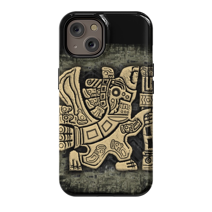 iPhone 14 StrongFit Aztec Eagle Warrior by BluedarkArt