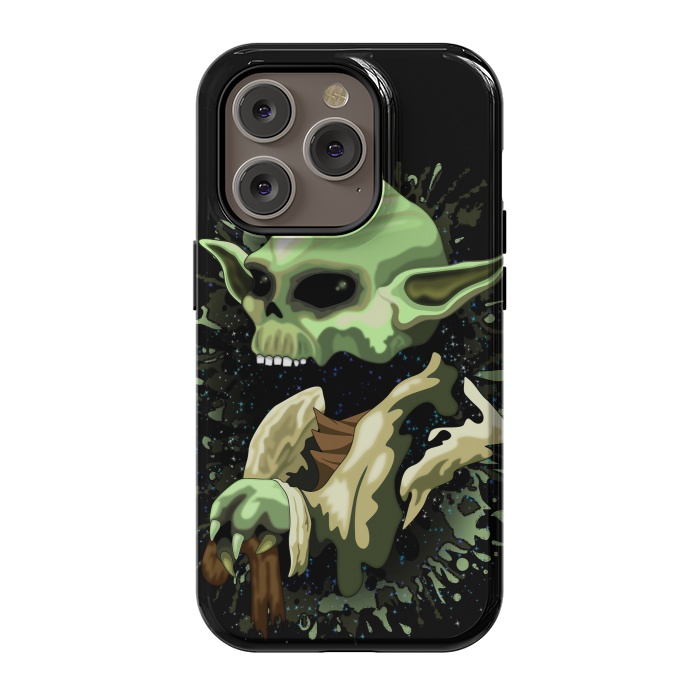 iPhone 14 Pro StrongFit Yoda Jedi Master Skull by BluedarkArt