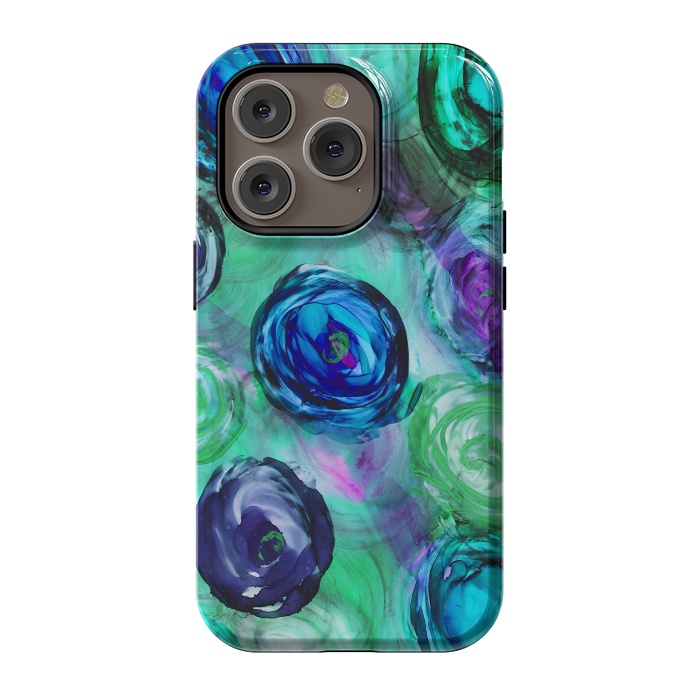 iPhone 14 Pro StrongFit Alcohol ink 6 by haroulita