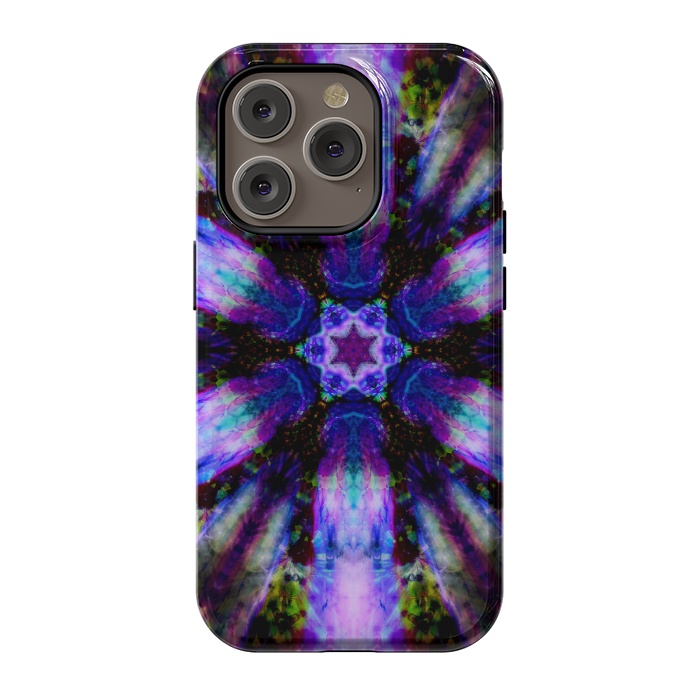 iPhone 14 Pro StrongFit Ultra violet ink mandala by haroulita