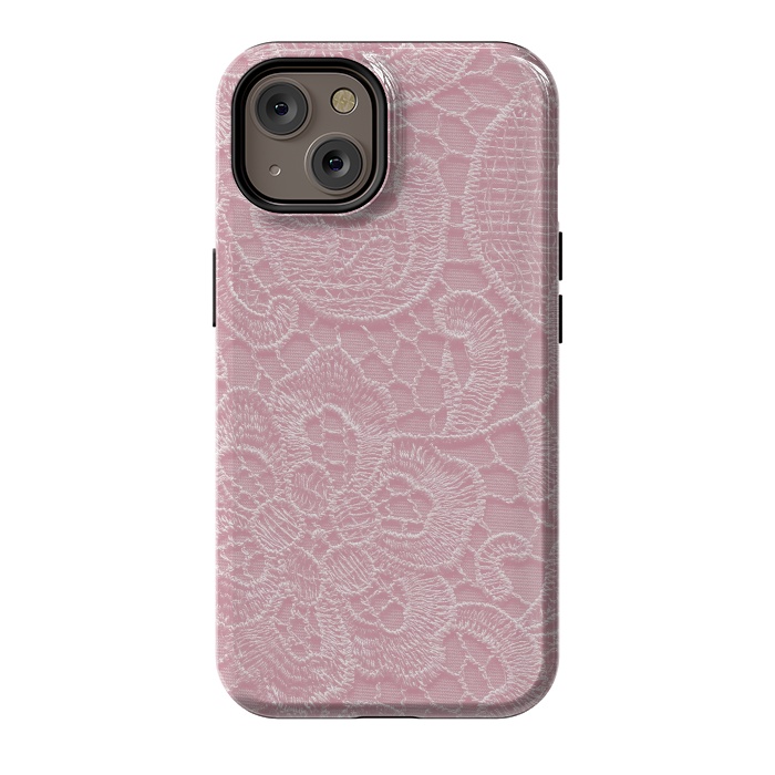 iPhone 14 StrongFit Pink Lace by Andrea Haase